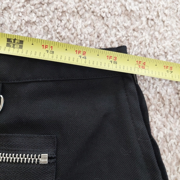 Social Collision Black Pleated Grommet Suspender Skirt Size Small - Picture 6 of 8